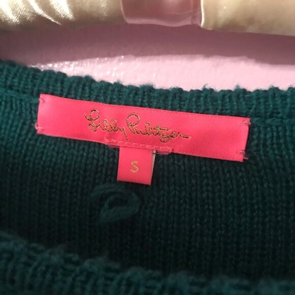 Lilly Pulitzer | Kippa Sweater | Spruce Green | Small - Picture 2 of 3